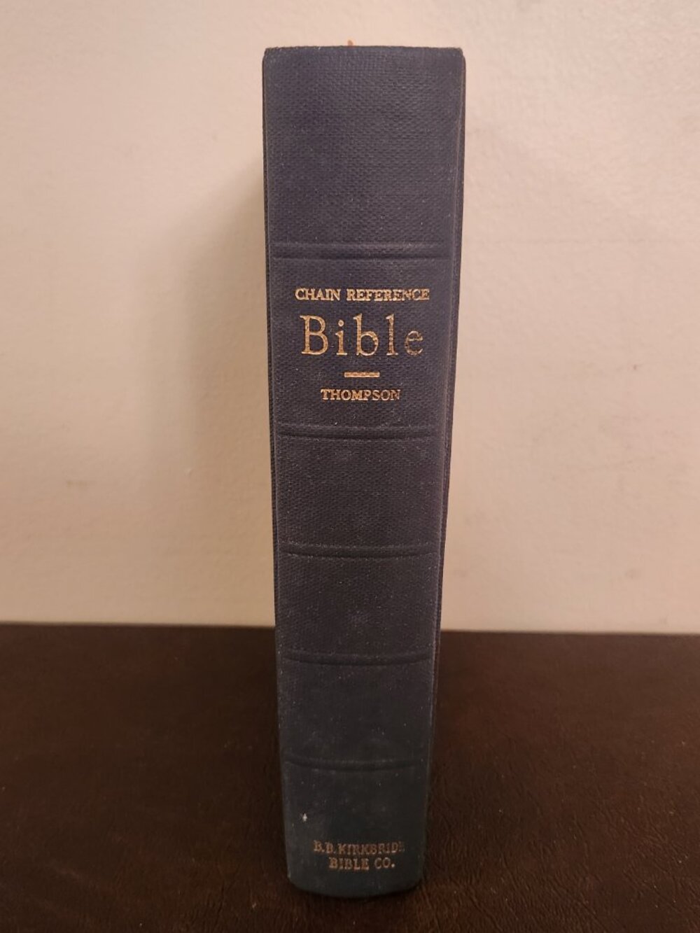 (Rare) BIBLE Thomas Chain Reference by BB Kirkbride Bible Company